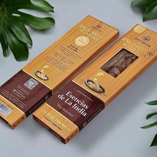 Sahumerios PALO SANTO Buena Onda PALO SANTO/ESENCIAS DE LA INDIA x 8 uni AROMANZA