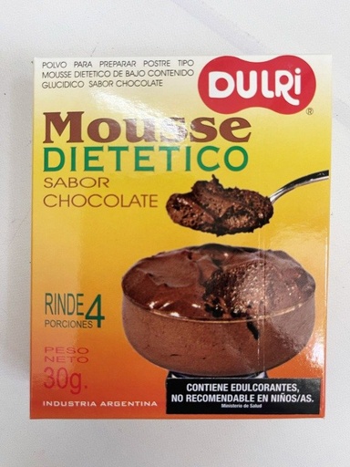 [DULRI20641372] MOUSSE CHOCOLATE DIETÉTICO x 30 GR DULRI