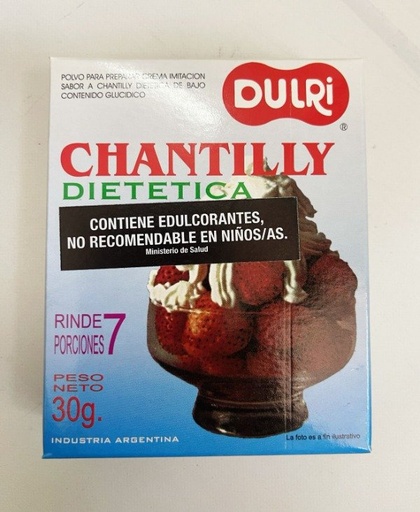 [DULRI20641325] CREMA CHANTILLY DIETÉTICA x 30 GR DULRI