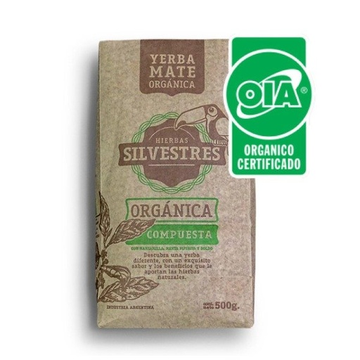 [DROGU20292630] YERBA MATE Hierbas Silvestres ORGÁNICA COMPUESTA X 500G DROGUERIA ARGENTINA