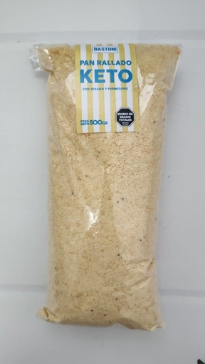 [BASTO19891378] PAN RALLADO KETO parmesano y sésamo x 500GR BASTONI