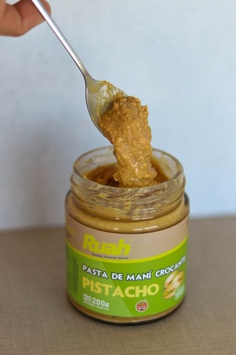 [RUAH19024022] Pasta de maní con CROCANTE de pistacho SIN TACC x 200g RUAH