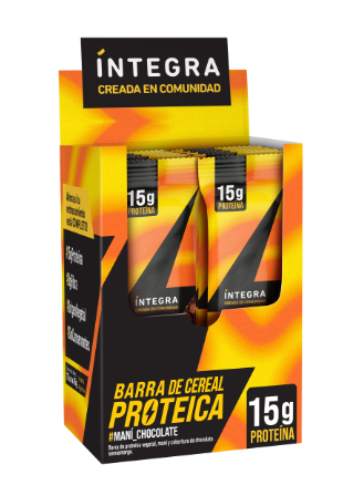 [INTEG17356460] Barra PROTEICA x 45gr MANI - CHOCOLATE INTEGRA
