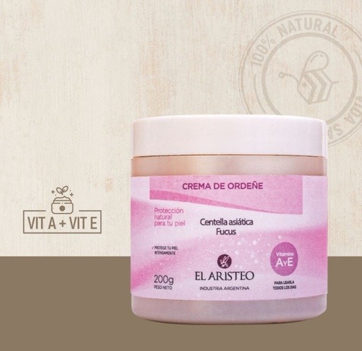 [ELARI16972575] CREMA de ordeñe CENTELLA ASIÁTICA y FUCUS x 200g EL ARISTEO