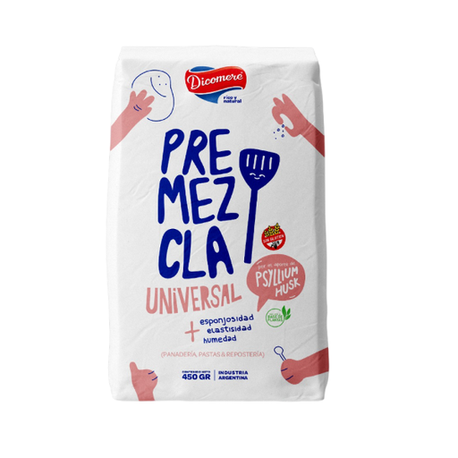 [DICOM16941981] PREMEZCLA UNIVERSAL x 450gr SIN TACC c/PSYLLUM HUSK DICOMERE
