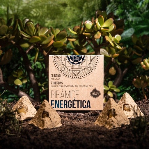[SAGRA9923001] PIRAMIDE ENERGETICA 7 hierbas y olíbano x 4 SAGRADA MADRE
