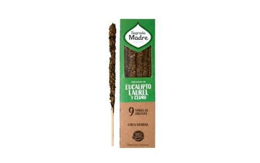 [SAGRA8105082] Sahumerio LINEA HIERBAS eucalipto, laurel y cedro Sagrada Madre