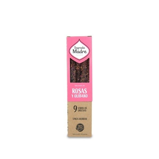 [SAGRA8104972] Sahumerio LINEA HIERBAS rosas y olibano Sagrada Madre