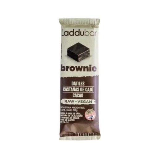 [LADDU1011523] Caja Barritas Raw Veganas Brownie Sin TACC x 30gr x 12u. GOLDEN MONKEY