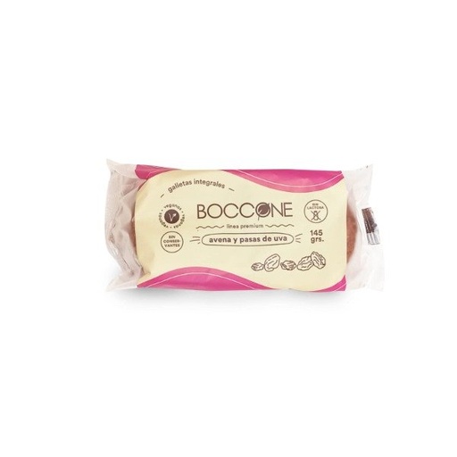 [BOCCO316403] Galletitas Integrales VEGANAS de Avena y Pasas x 145grs BOCCONE