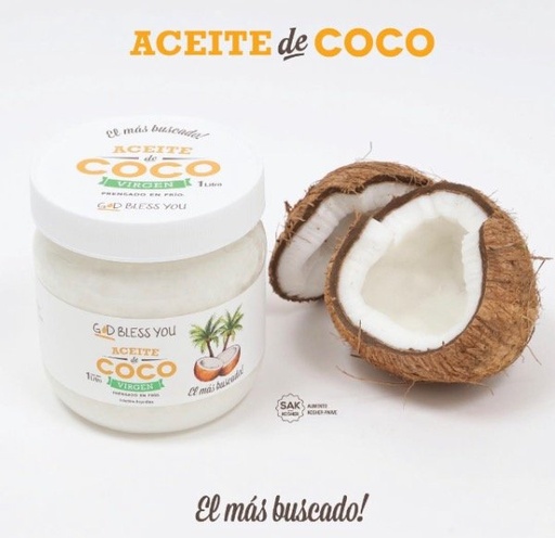[GODBL150761] Aceite de Coco Neutro x 1L God Bless You
