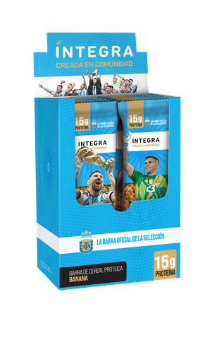 Barra PROTEICA banana AFA- Barra oficial de la seleccion Argentina x 10u INTEGRA