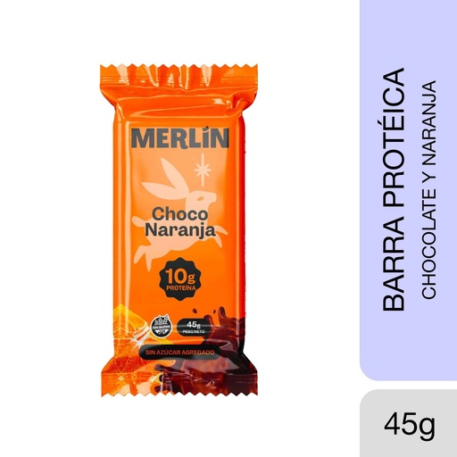 Barra PROTEICA CHOCO NARANJA SIN TACC 45gr x 14 uni- MERLIN FOODS