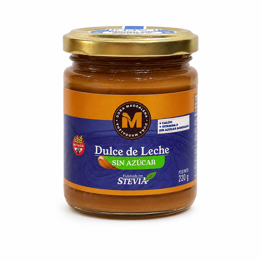 Dulce de Leche con Stevia X 220grs sin TACC DOÑA MAGDALENA