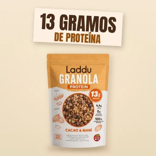  Granola Proteica Cacao & Maní 250 GR LADDUBAR