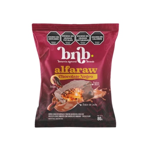 Alfaraw Chocolate negro x 8u de 80g c/u BNB